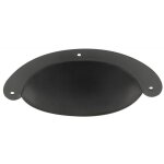 Poign�e coquille p0535 - entraxe 85 mm - finition noir mat - cadap