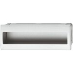 Poigne coquille rectangulaire  encastrer et coller intgration invisible en plastique aspect aluminium ...