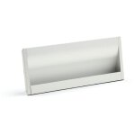 Poigne coquille rectangulaire  encastrer et visser en aluminium anodis 120x64mm design moderne et ...