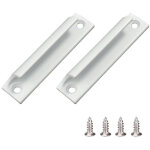 Poign�e coulissante pour porte - fen�tre, meuble et tiroir en alliage d'aluminium - 2 pi�ces avec vis ...