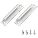 Poigne coulissante pour porte - fentre, meuble et tiroir en alliage d'aluminium - 2 pices avec vis ...