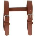 Poign�e en cuir pu (marron fonc�), sangles de couverture de pique - nique en plein air, sangles de tapis ...