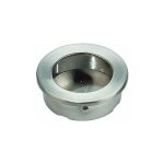 Poign�e cuvette castries ii - d�cor : nickel� bross� - diam�tre : 40 mm - encastrement : � 35 mm fosun ...