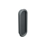 Poign�e cuvette � entailler pour porte int�rieure - mantion noir 75 20