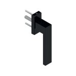 La croisee ds - poign�e de fen�tre cr�ol en aluminium entraxe 43 mm carr� longueur 35 mm finition gris ...