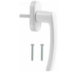 Poign�e de fen�tre et de porte en pvc, blanche