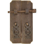 Poign�e en laiton antique r�tro exquise, installation facile, poign�es d'armoire orientales pour placards, ...