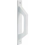 Poign�e � lignes droites en aluminium blanc pour portes coulissantes ou rabattables de passage - 198 ...