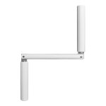 Store menuiserie - poign�e de manivelle, aluminium, blanc, tourillon, l. 140 mm, geiger, pour volet roulant ...