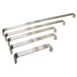 Poign�e de meuble m�tal hauteur 28 mm - entraxe : 128 mm - longueur : 137 mm metakor