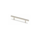 Poign�e meuble salvia inox bross� 96mm d. 10mm hettich