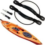 Poignes / pagaies latrales en 2 parties pour kayak / cano, avec vis, poignes et accessoires noirs ...