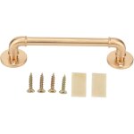 Poign�e de porte, alliage de zinc industriel rustique r�tro base ronde mat�riel de meubles pour porte ...