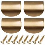 Zvd - poignes de porte d'armoire invisibles en laiton et mtal dor, 4 pices, boutons de poigne de ...
