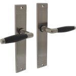 Poigne de porte avec cache aveugle nickel mat - par lot