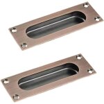 Poigne de porte carre encastre - convient aux portes de grange, aux armoires, aux portes pliantes, ...