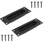 Poigne de porte carre encastre - convient aux portes de grange, aux armoires, aux portes pliantes, ...