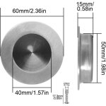 Poignee porte coulissante encastr�es en acier 304 inoxydable poign�es rondes � rainures invisibles pour ...
