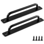 Poign�es de porte coulissante noires, 2 poign�es de placard en m�tal, en alliage d'aluminium pour armoire, ...