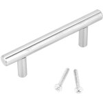 Poign�es de porte de cuisine en acier inoxydable en forme de t (100 mm)