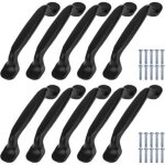 Poign�es de porte cuisine armoire 10pcs noire meubles poign�e tire avec vis pour cuisine chambre placard ...