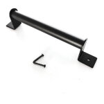 Poign�e de porte grange quincaillerie noire robuste pour porte de grange en acier au carbone avec poign�e ...