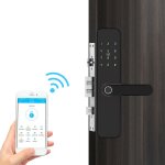 Poign�e de porte intelligente avec application intelligente / empreinte digitale / carte ic / mot de ...