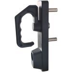 Poigne de porte intrieure bricard manoeuvre noir pour serrure barre antipanique cylindre