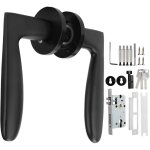 Poign�e de porte � levier d'entr�e, alliage de zinc, serrure � cl� de levier d'entr�e, serrure de poign�e ...