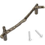 Poign�e de porte de meuble en alliage de zinc massif en forme de branche d'arbre, style simple (122 - ...