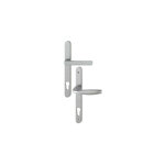 Poign�e de porte coulissante en aluminium ? plaque �troite � saillie r�duite ? norme din en 1906 ? garniture ...