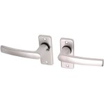Wovar - poigne de porte sur rosace aluminium modle bloc rectangulaire -