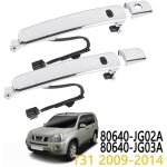 Poign�e de porte pour x - trail t31 (2009 - 2013) et rogue (2008 - 2013) avec boutons et c�bles de d�tection ...