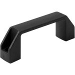 Poign�e de tirage pour tiroir armoire plastique noir entraxe 90 mm 8, 9 cm