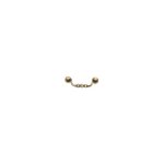 Poign�e tombante zamac avec rosaces - hauteur : 50 mm - entraxe : 110 mm - d�cor : bronze - largeur : ...