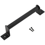Gistuch - poigne de traction noire robuste en acier au carbone, pour porte de grange coulissante, quincailler ...