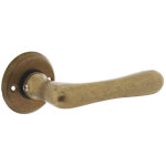 Poign�e trento rosace ronde en laiton roul� - 11. 044. 502