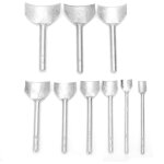 Poin�on demi - rond en acier, 9 pi�ces, bracelet en cuir portatif, fin de portefeuille, coupe - poin�on ...