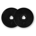 Point filtre - fil31 - lot de 2 filtres � charbon actif pour hotte candy - compatible 49002519 - 192mm ...