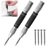 Pointeau automatique, pointeau central automatique lot de 2, pointeau a frapper, outil de marquage pour ...
