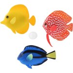 Poisson artificiel flottant 3 pi�ces poisson artificiel aquarium poisson lumineux faux poisson simulation ...