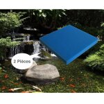 Le poisson qui jardine - lot de 2 mousses : 50 x 50 x 5 alvolage gros pour bassin et aquariums 30 ppi ...