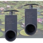 Le poisson qui jardine - lot de 2 vannes guillotine pvc 50 mm pour bassin de jardin Le poisson qui jardine - lot de 2 vannes guillotine pvc 50 mm pour bassin de jardin