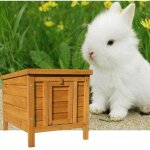 Le poisson qui jardine - clapier ou cabane carr�, petits rongeurs, bois d'�pic�a, toit ouvrant.