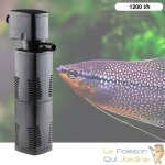 Le poisson qui jardine - filtre aquarium, intérieur de 1200 l / h pour aquarium de 300 l Le poisson qui jardine - filtre aquarium, intérieur de 1200 l / h pour aquarium de 300 l
