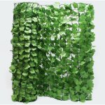 Le poisson qui jardine - haie artificielle - cl�ture feuillue. id�al brise vue l : 3m h : 1m - vert