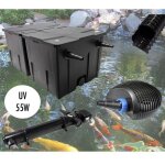 Le poisson qui jardine - kit filtration bassin complet, uv 55w, pour bassins de jardin de 30000 l