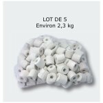 Le poisson qui jardine - lot 5 : anneaux, nouilles cramique pour filtre d'aquariums, bassins