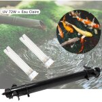 Le poisson qui jardine - u. v 72w strilisateur - clarificateur pour bassin de jardin de 25  50 m + ...