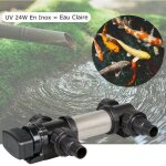 U. v inox strilisateur - clarificateur ( ultra violet ) 24w pour bassins de jardin de plus de 10 m